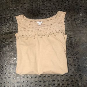 NEW!! J Jill Crochet Tank Top!!